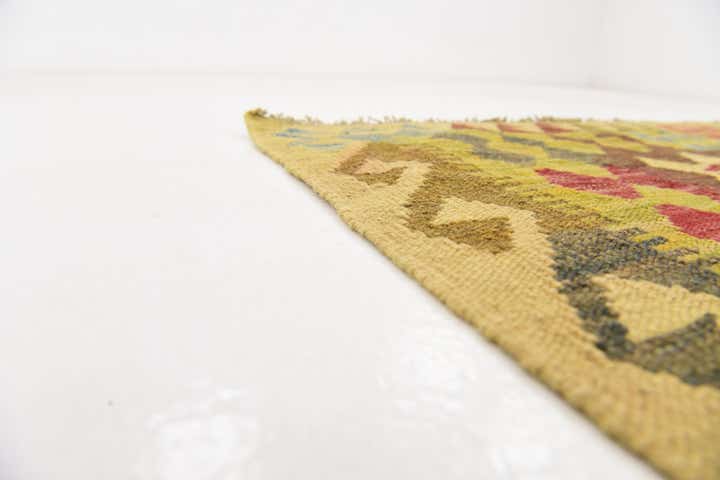 3' 4 x 5' Hand Woven Kilim Maymana Wool Rug