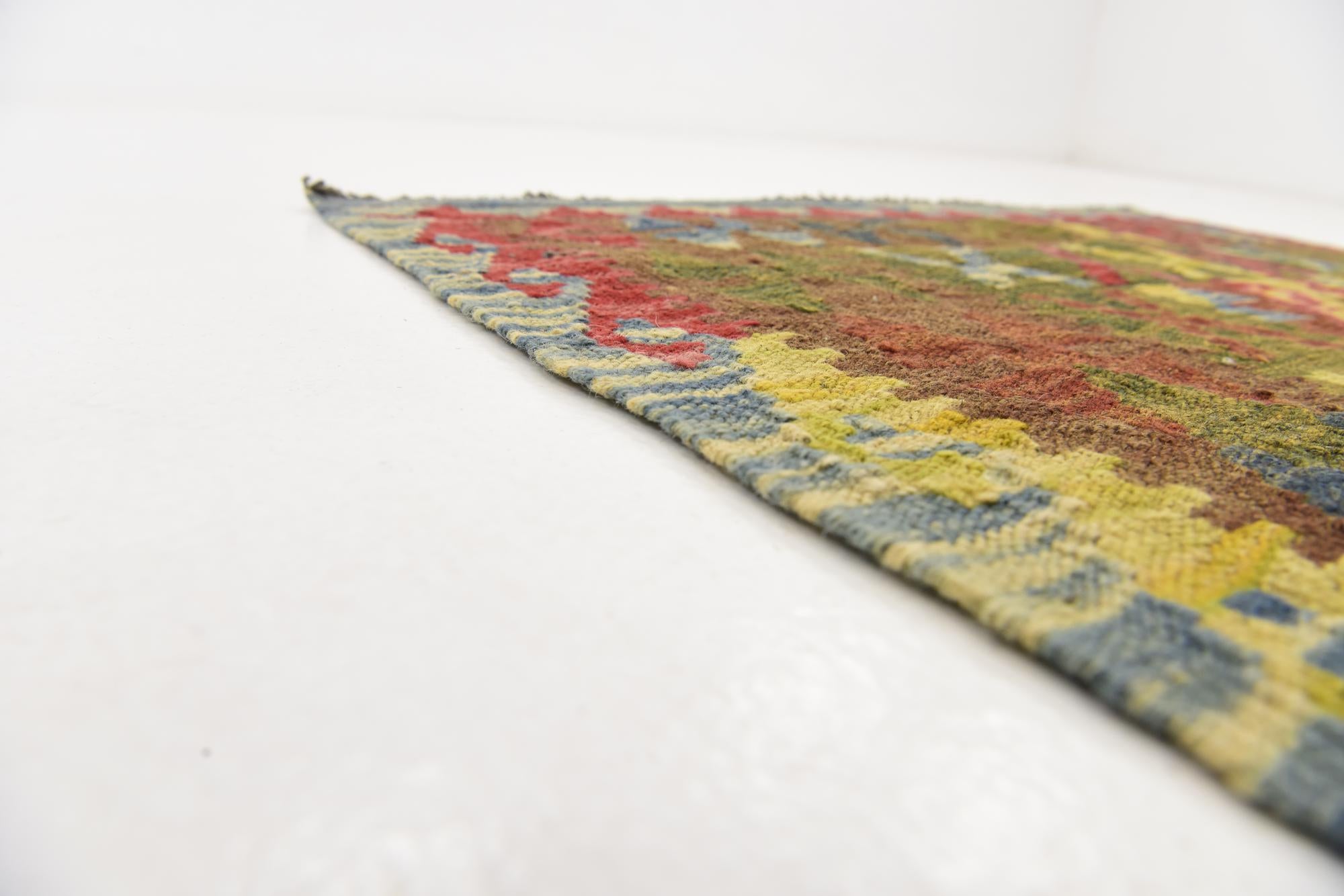 3' 2 x 6' 2 Hand Woven Kilim Maymana Wool Rug