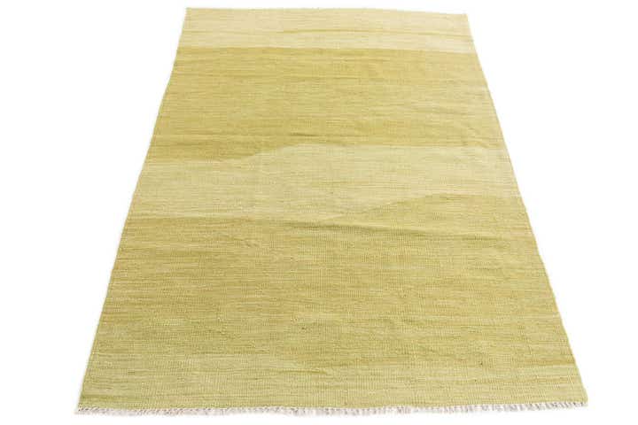 3' 10 x 5' 10 Hand Woven Kilim Maymana Wool Rug