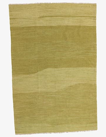 3' 10 x 5' 10 Hand Woven Kilim Maymana Wool Rug