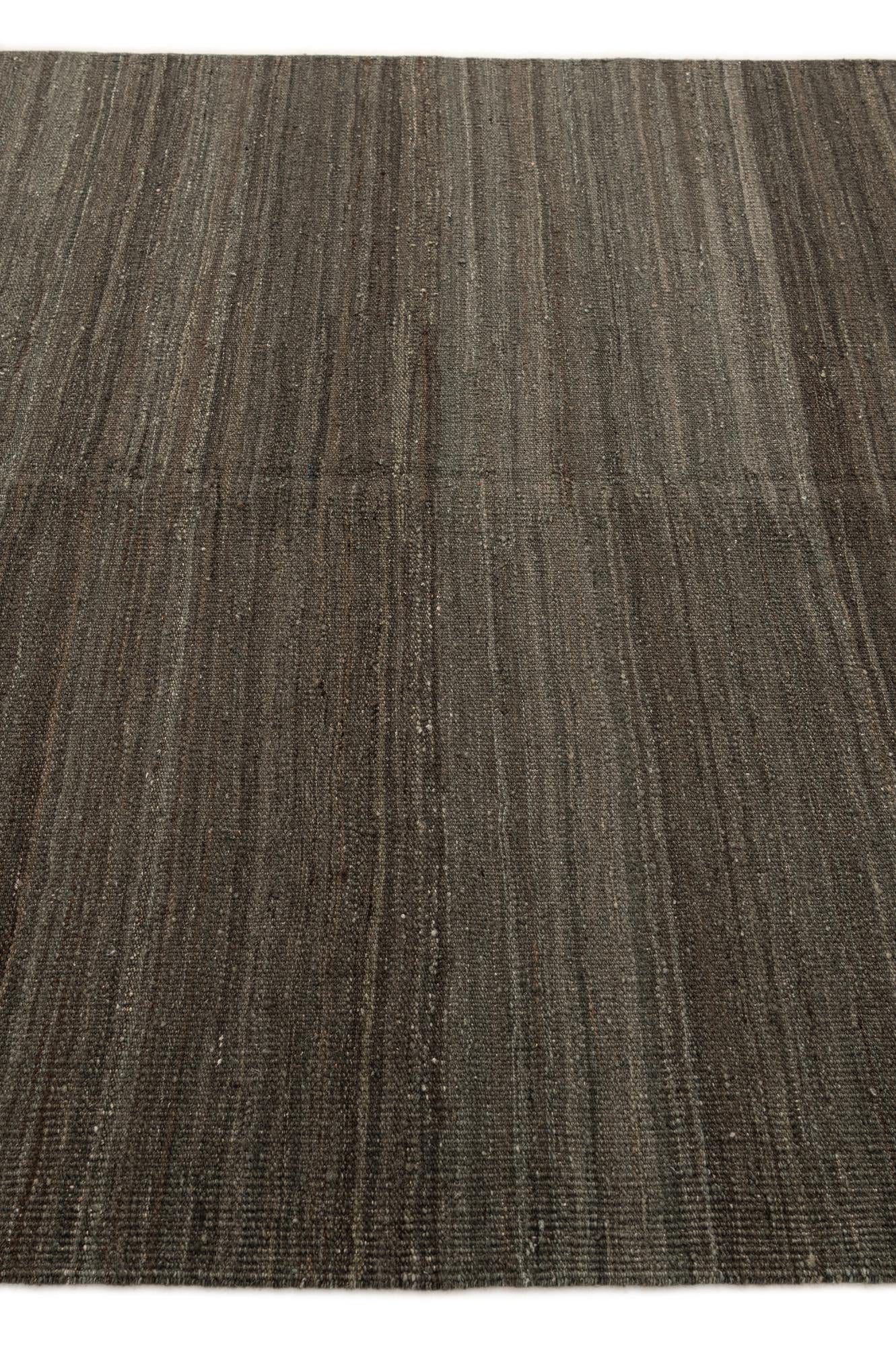 4' 11 x 6' 4 Hand Woven Kilim Modern Wool Rug