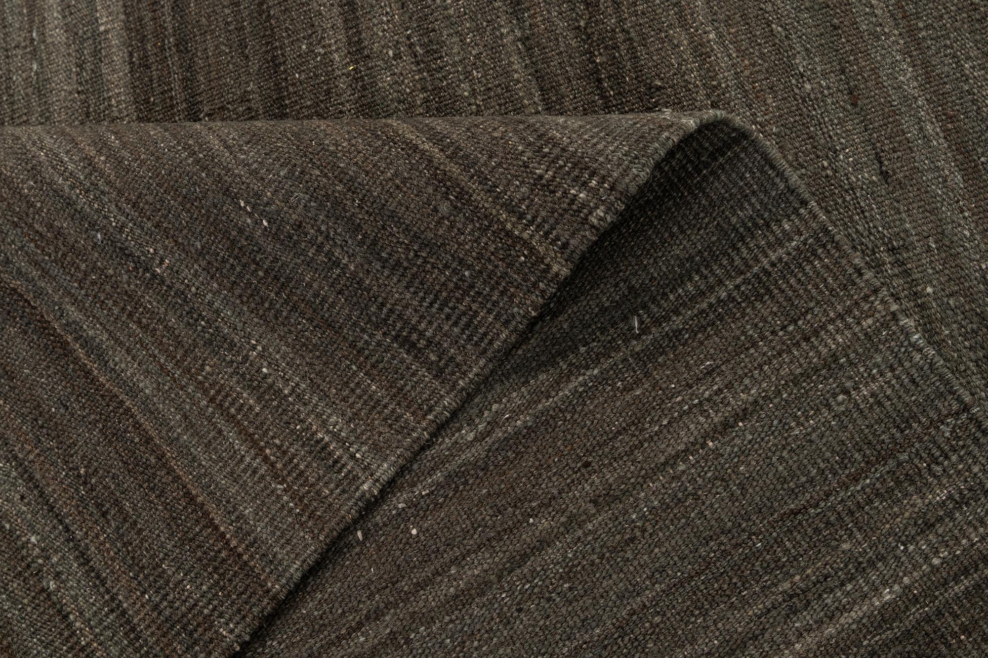 4' 11 x 6' 4 Hand Woven Kilim Modern Wool Rug