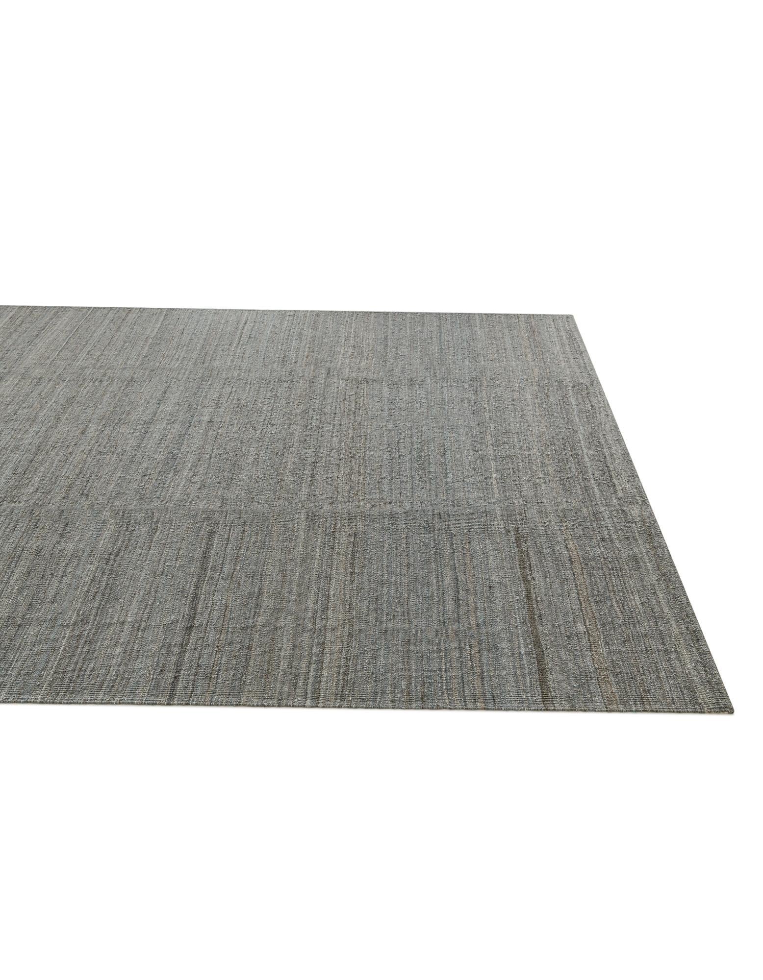 6' 9 x 9' 5 Hand Woven Kilim Modern Wool Rug