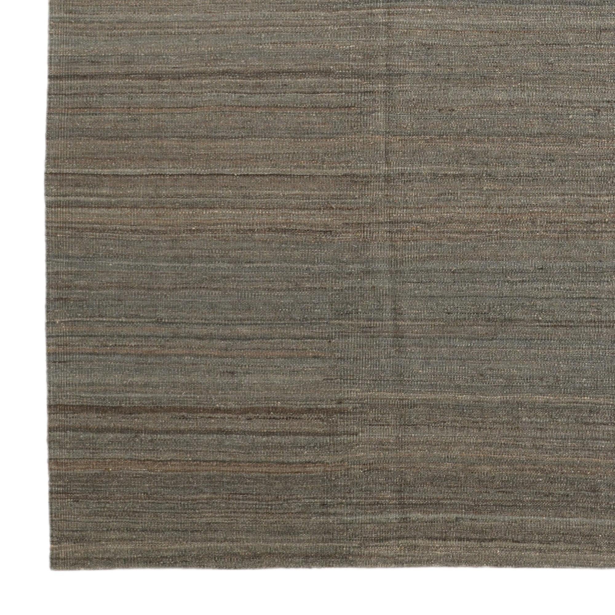6' 9 x 9' 5 Hand Woven Kilim Modern Wool Rug