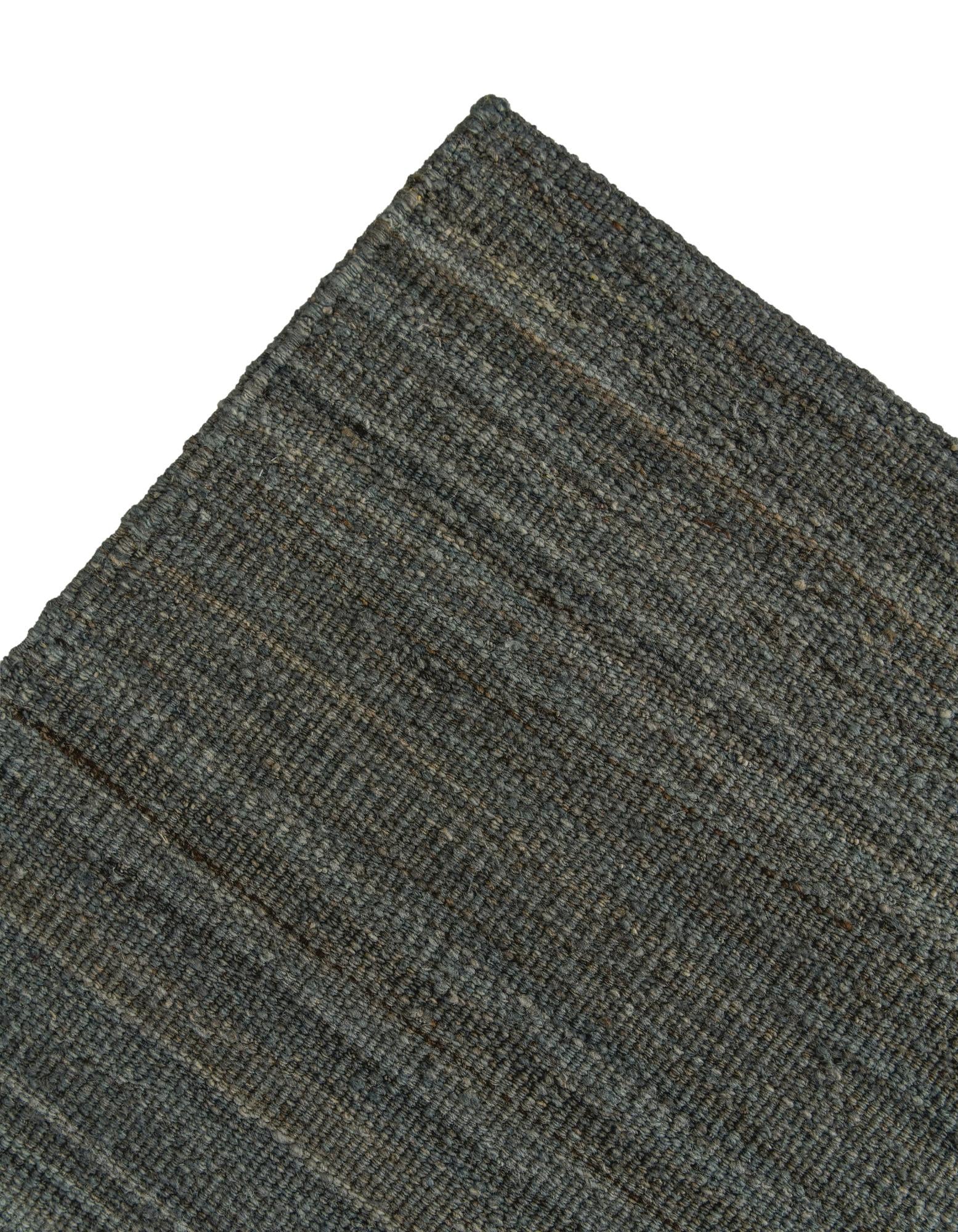 8' 2 x 11' 1 Hand Woven Kilim Modern Wool Rug