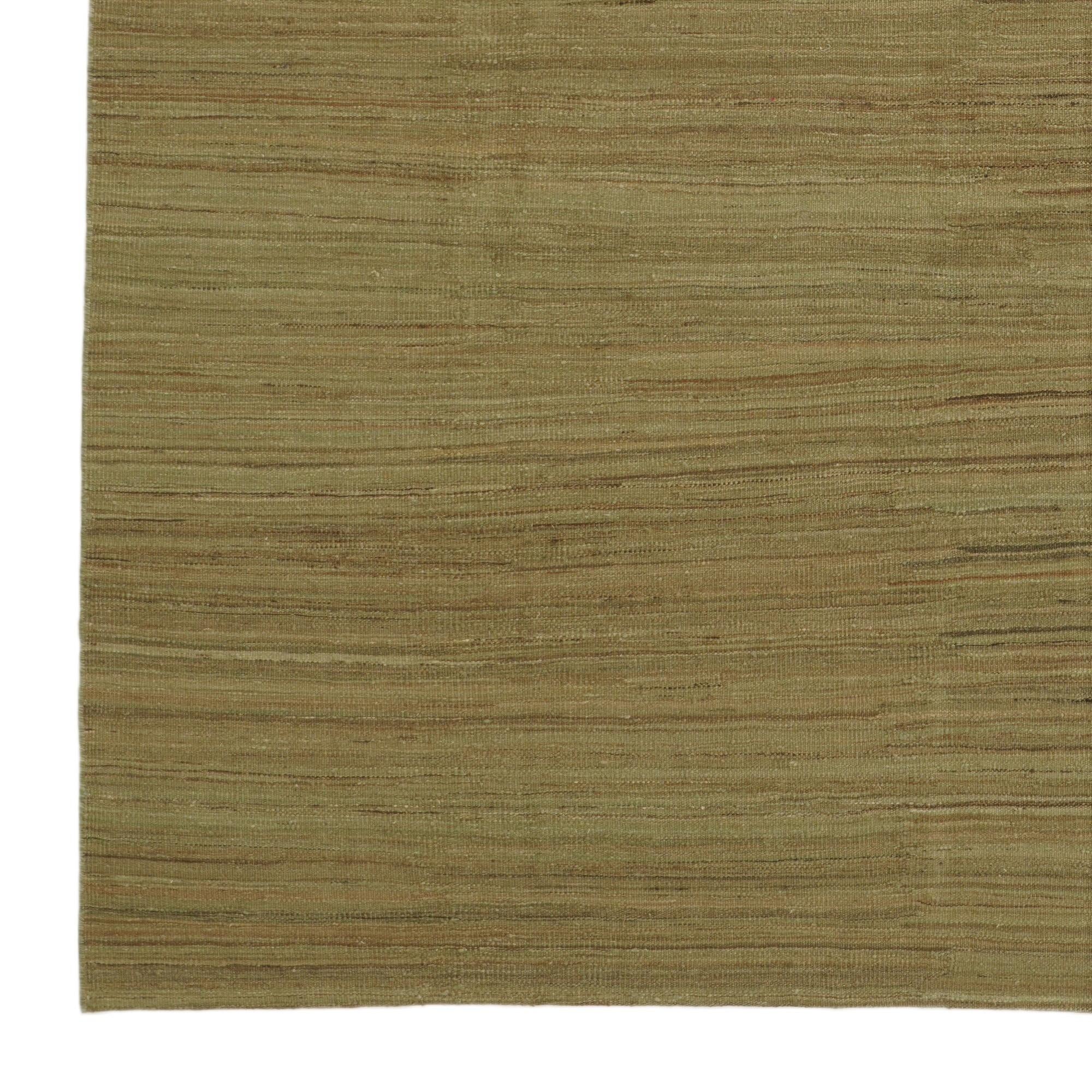 8' x 11' 1 Hand Woven Kilim Modern Wool Rug