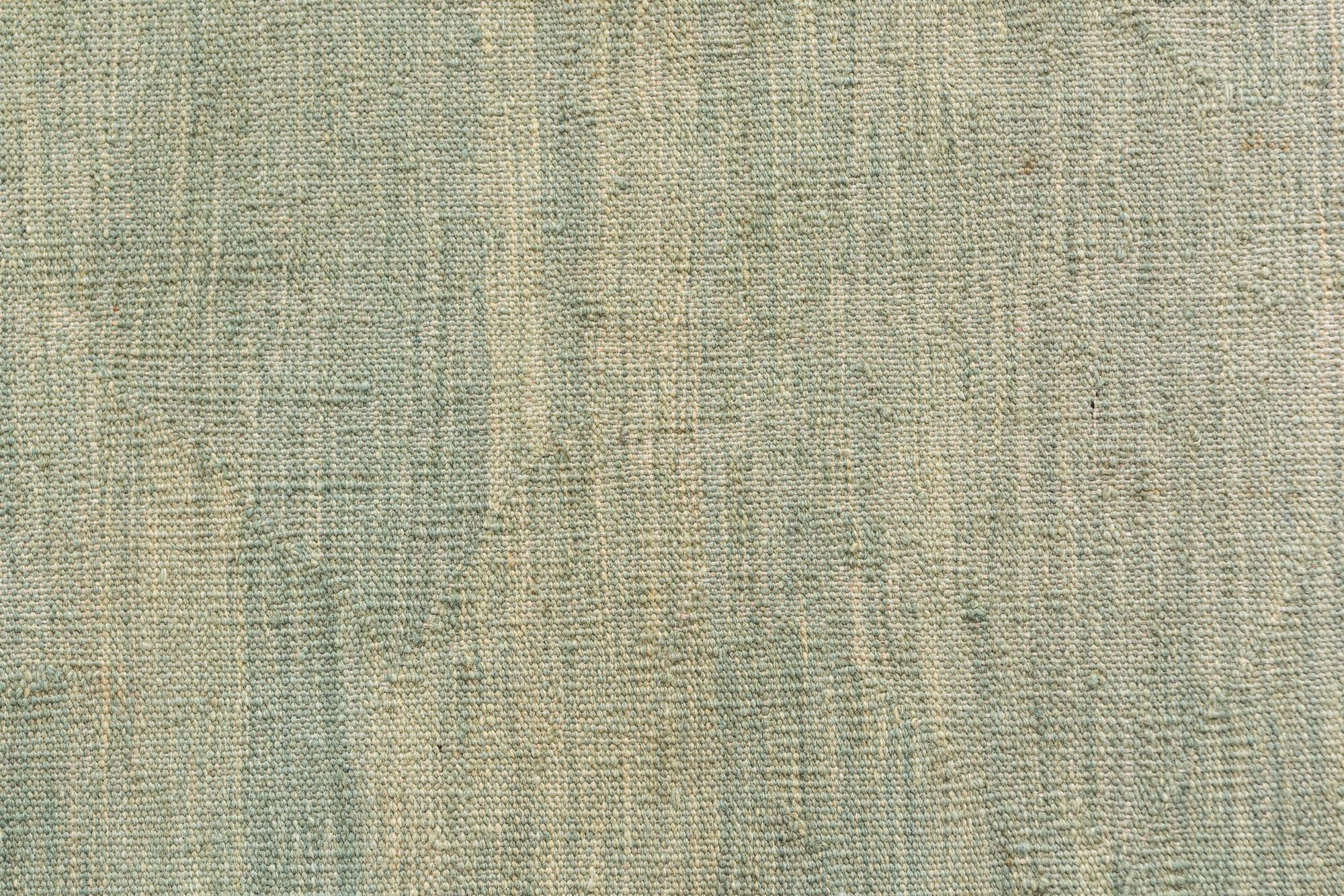 6' 4 x 9' 9 Hand Woven Kilim Modern Wool Rug