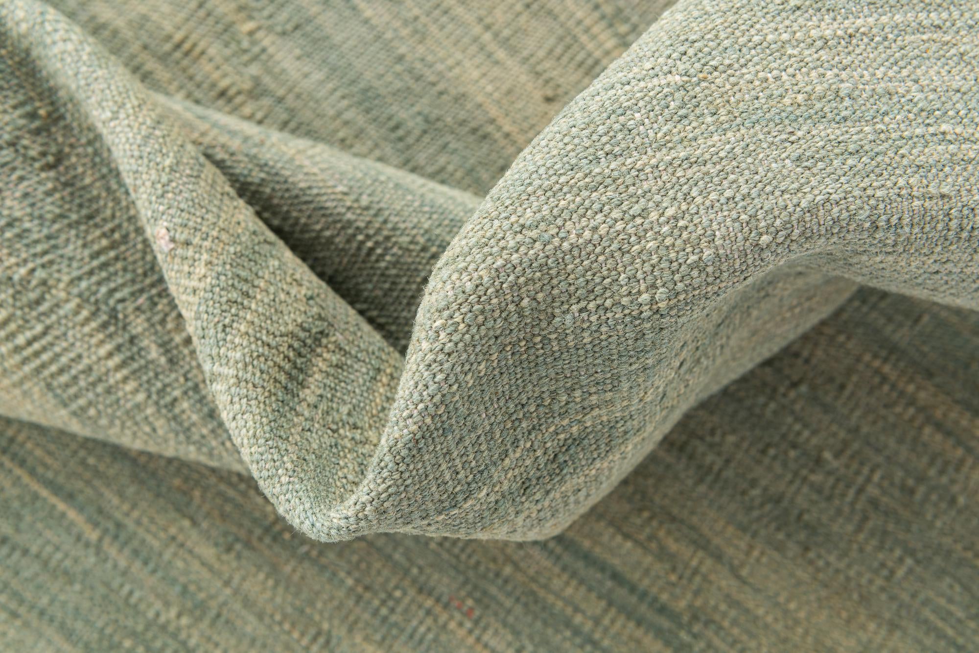6' 4 x 9' 9 Hand Woven Kilim Modern Wool Rug