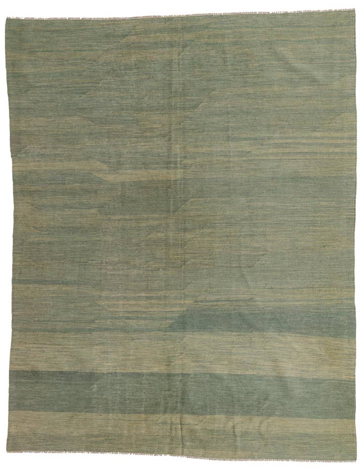 Detail image of 6' 4 x 9' 9 Hand Woven Kilim Modern Wool Rug