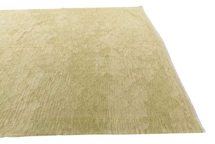 6' 10 x 9' 9 Hand Woven Kilim Modern Wool Rug
