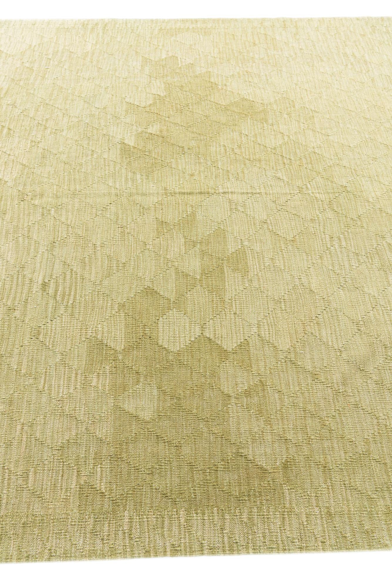 6' 7 x 10' Hand Woven Kilim Modern Wool Rug