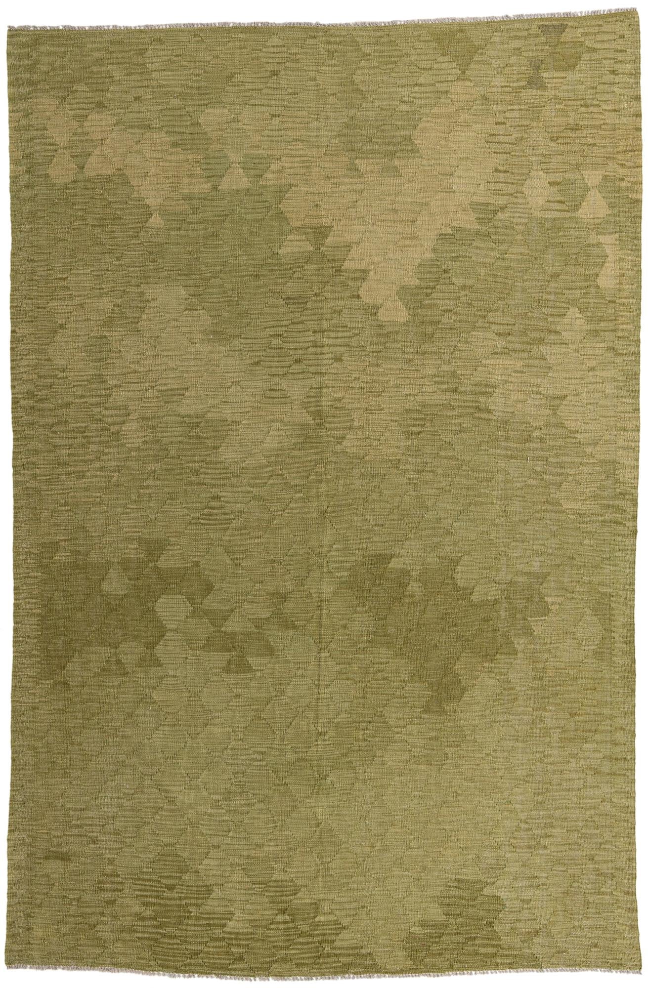 6' 7 x 10' Hand Woven Kilim Modern Wool Rug