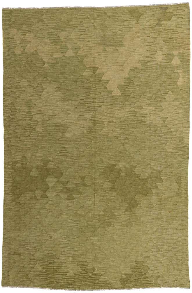 6' 7 x 10' Hand Woven Kilim Modern Wool Rug