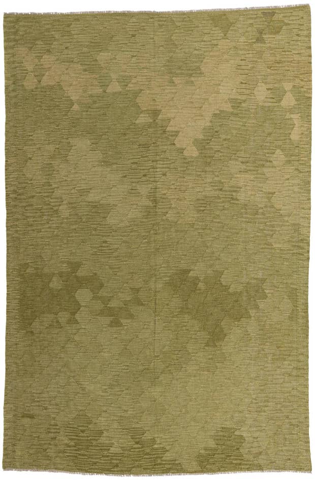 Detail image of 6' 7 x 10' Hand Woven Kilim Modern Wool Rug