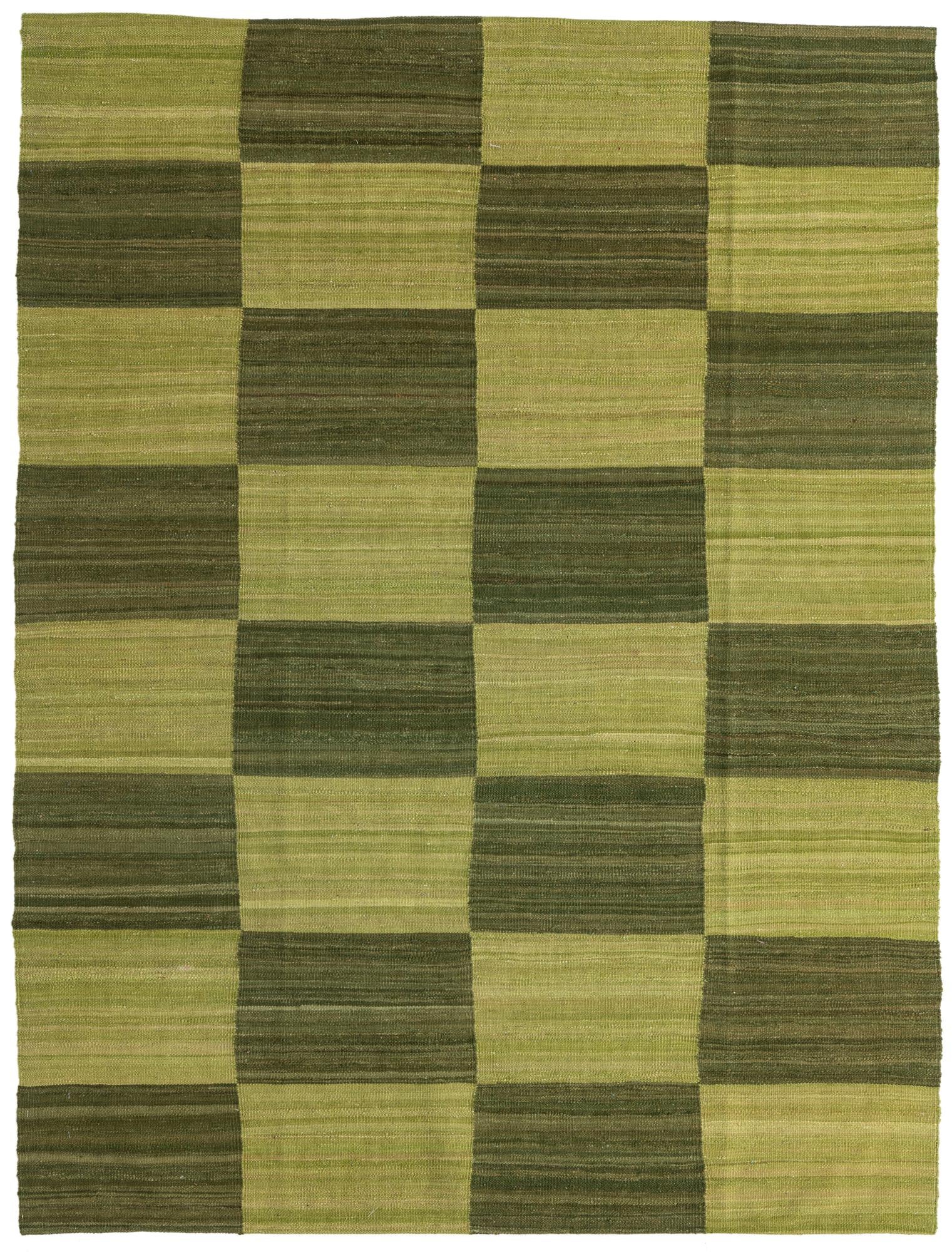 5' 7 x 7' 5 Hand Woven Kilim Modern Wool Rug