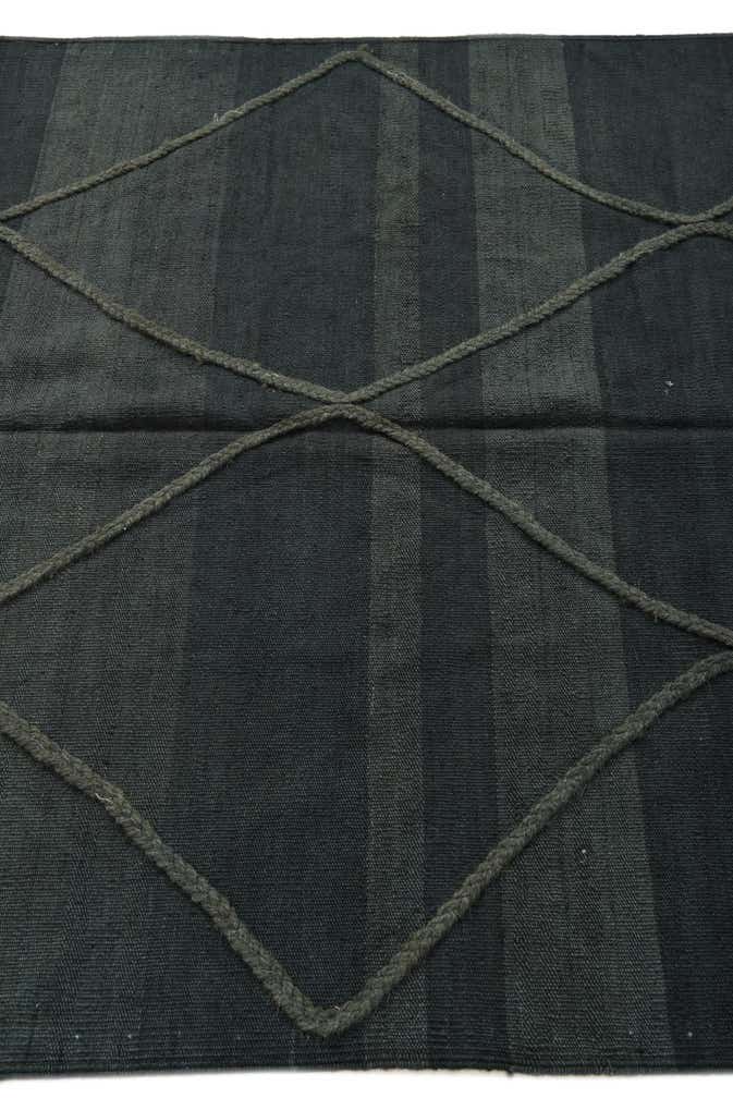 4' 4 x 6' Hand Woven Kilim Modern Wool Rug