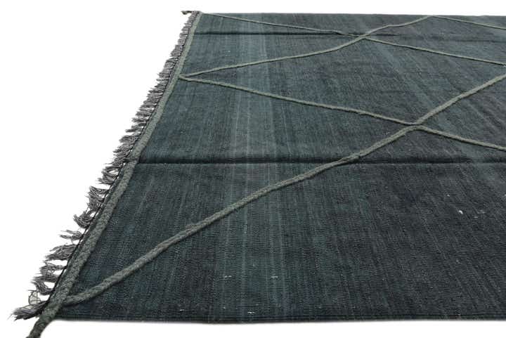 6' 10 x 9' 5 Hand Woven Kilim Modern Wool Rug