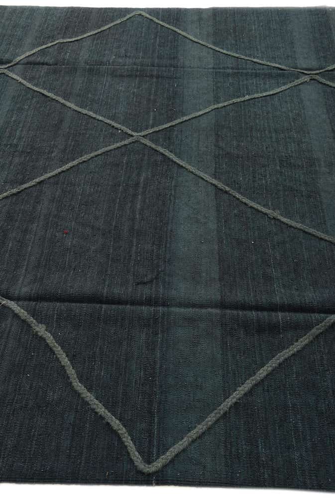 6' 10 x 9' 5 Hand Woven Kilim Modern Wool Rug