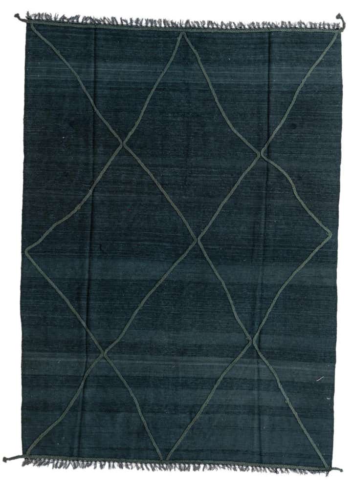 6' 10 x 9' 5 Hand Woven Kilim Modern Wool Rug