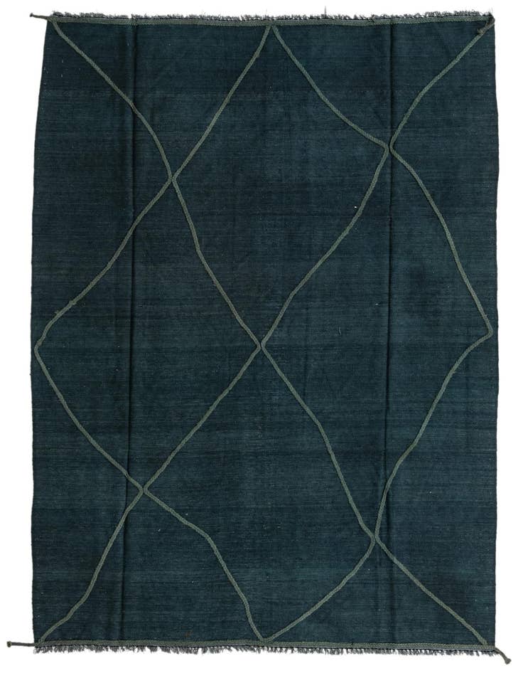 Detail image of 6' 8 x 10' Hand Woven Kilim Modern Wool Rug