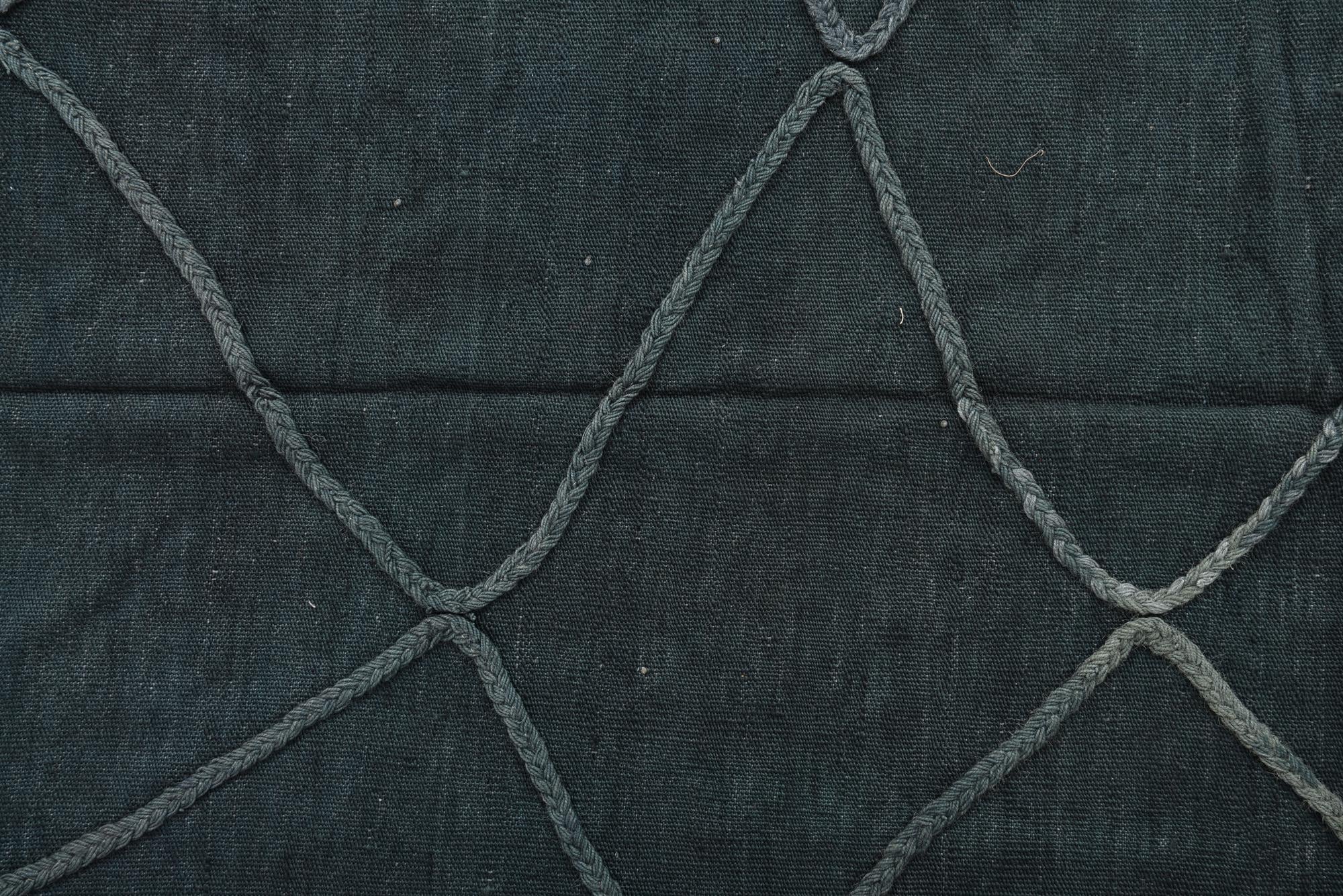 4' 1 x 6' 4 Hand Woven Kilim Modern Wool Rug