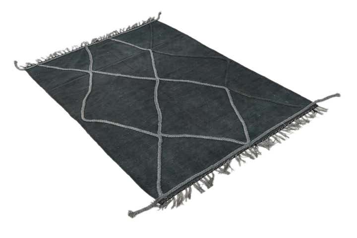 3' 5 x 5' Hand Woven Kilim Modern Wool Rug