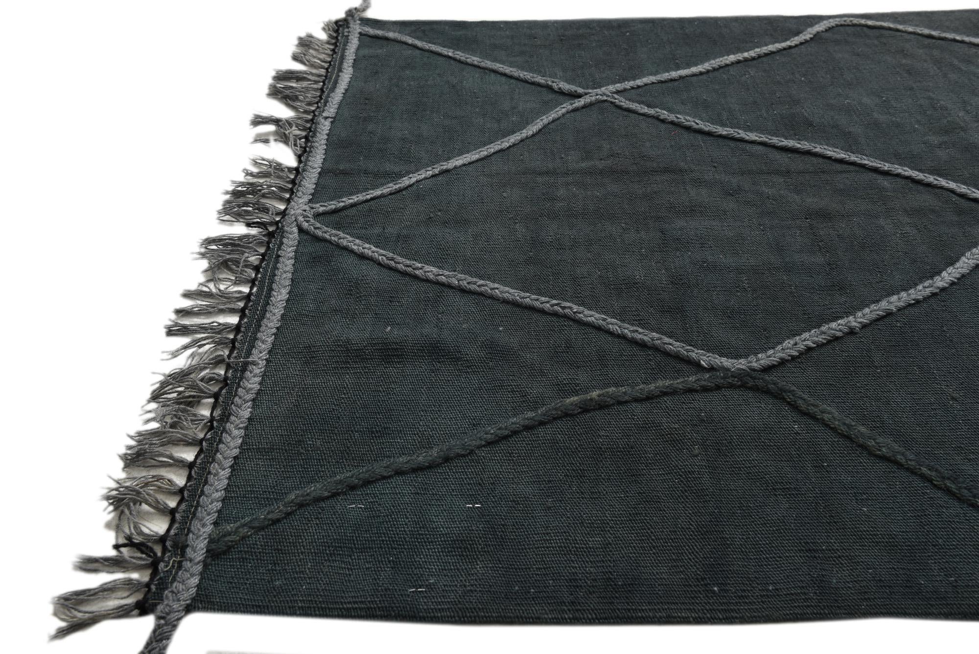 3' 5 x 5' Hand Woven Kilim Modern Wool Rug