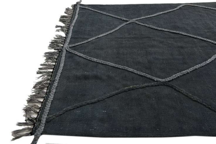 Detail image of 3' 5 x 5' Hand Woven Kilim Modern Wool Rug
