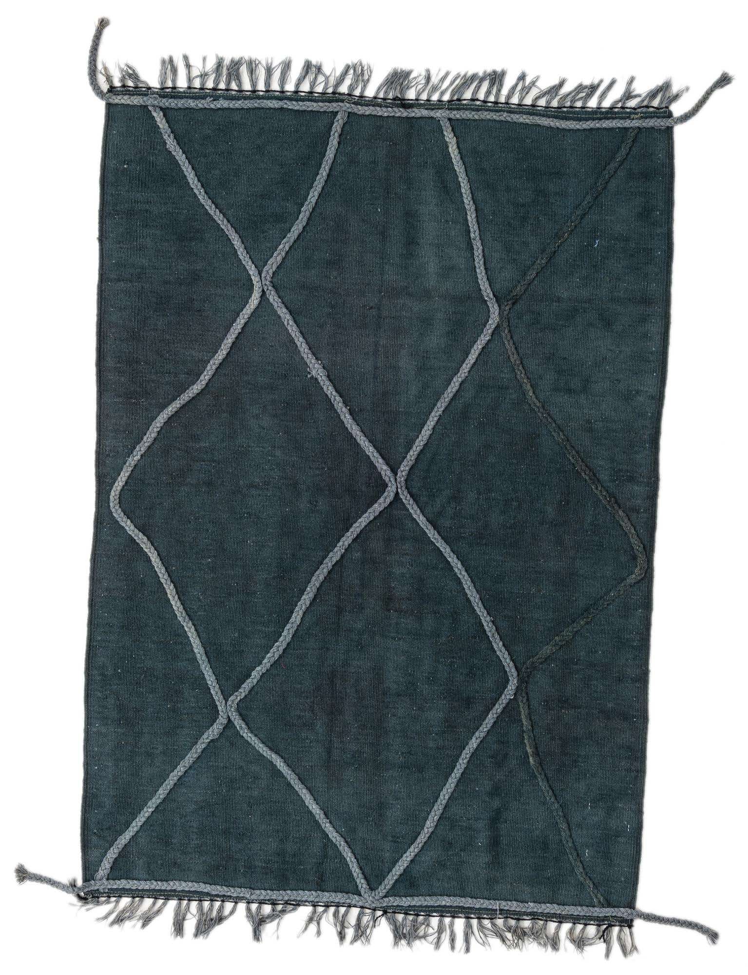 3' 5 x 5' Hand Woven Kilim Modern Wool Rug