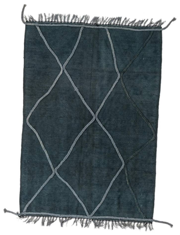 Detail image of 3' 5 x 5' Hand Woven Kilim Modern Wool Rug