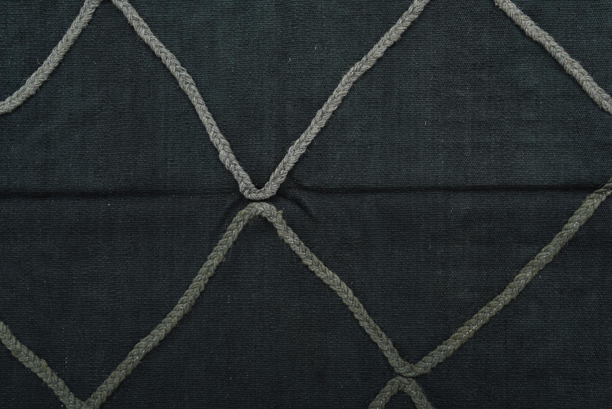 4' 5 x 6' Hand Woven Kilim Modern Wool Rug