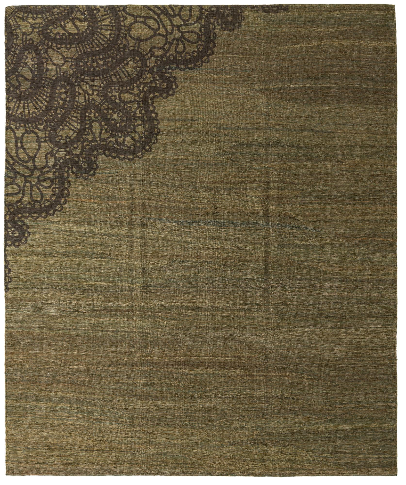 8' 6 x 10' 4 Hand Woven Kilim Modern Wool Rug