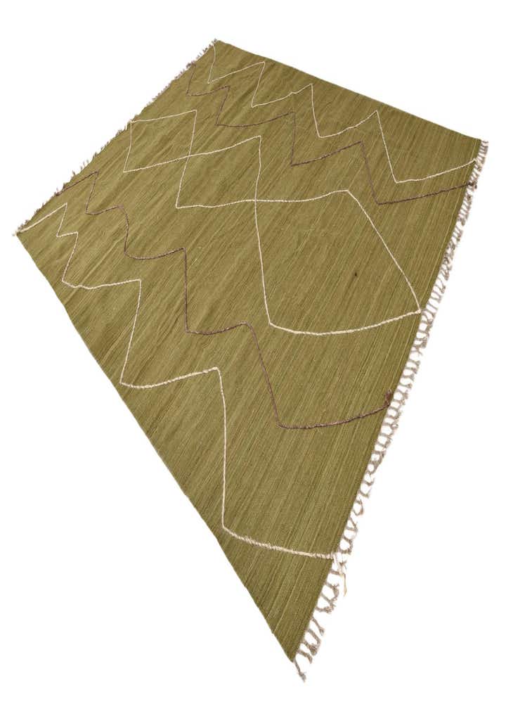 8' 4 x 10' 1 Hand Woven Kilim Modern Wool Rug