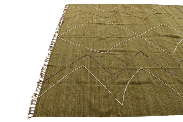 8' 4 x 10' 1 Hand Woven Kilim Modern Wool Rug