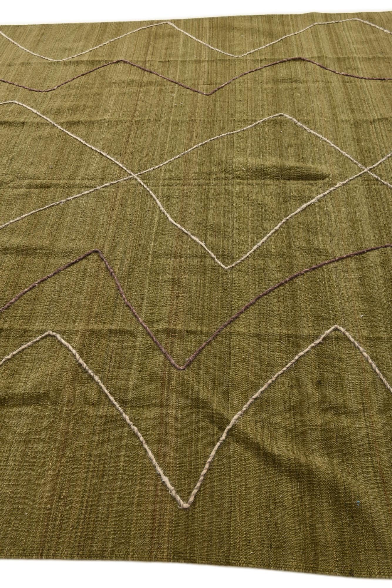 8' 4 x 10' 1 Hand Woven Kilim Modern Wool Rug