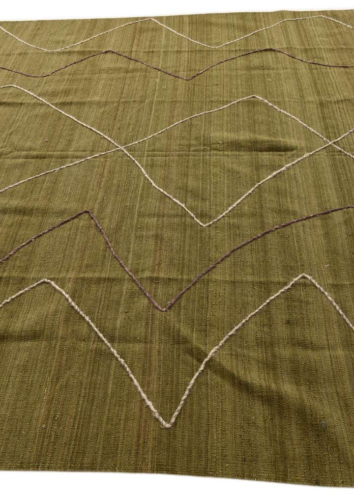 8' 4 x 10' 1 Hand Woven Kilim Modern Wool Rug