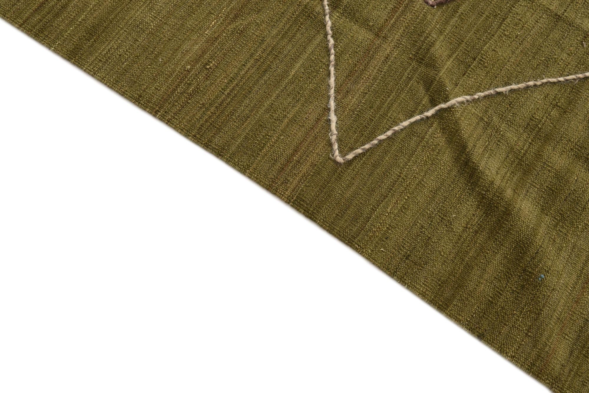 8' 4 x 10' 1 Hand Woven Kilim Modern Wool Rug