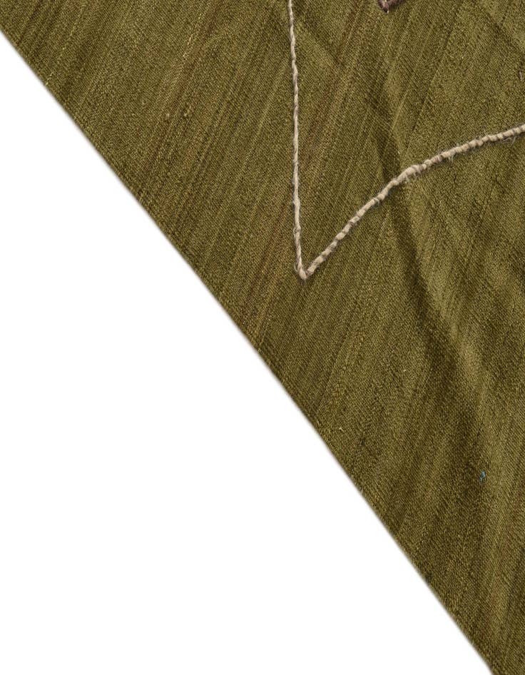 Detail image of 8' 4 x 10' 1  Hand Woven Kilim Modern Wool Rug