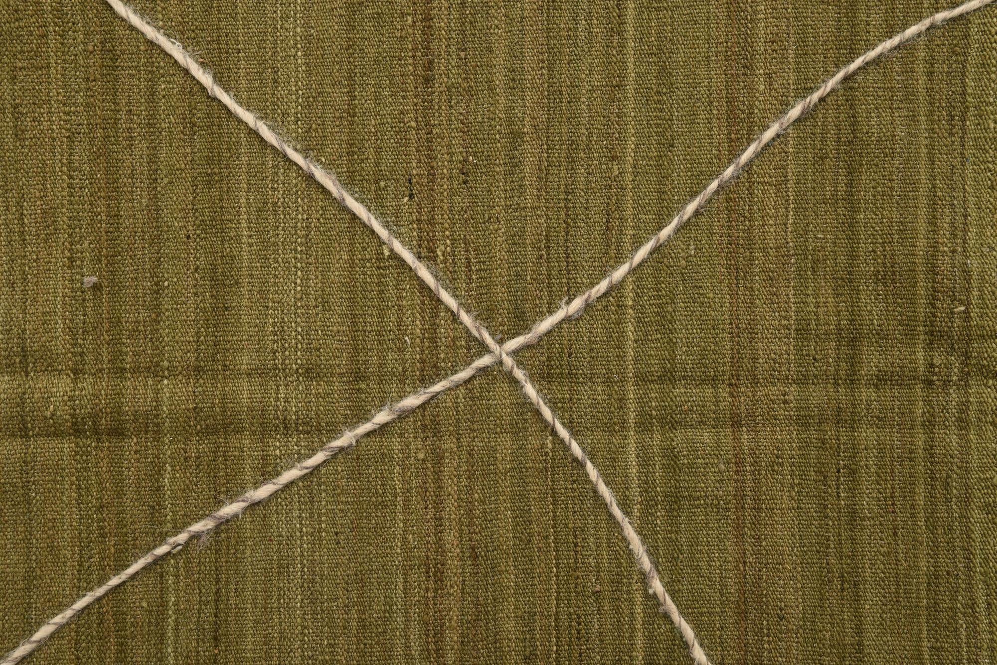 8' 4 x 10' 1 Hand Woven Kilim Modern Wool Rug