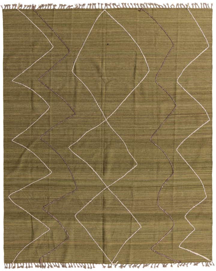 8' 4 x 10' 1 Hand Woven Kilim Modern Wool Rug
