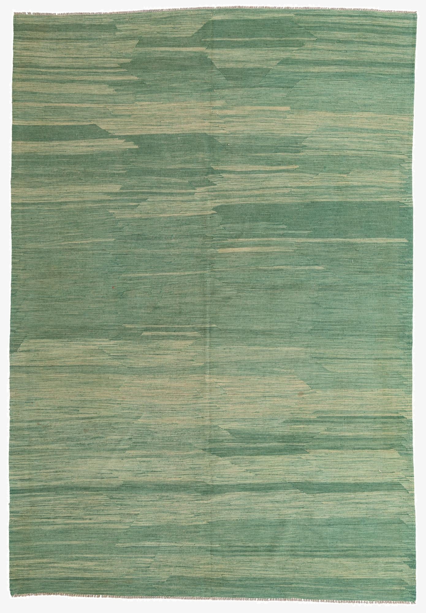 6' 9 x 9' 10  Hand Woven Kilim Modern Wool Rug