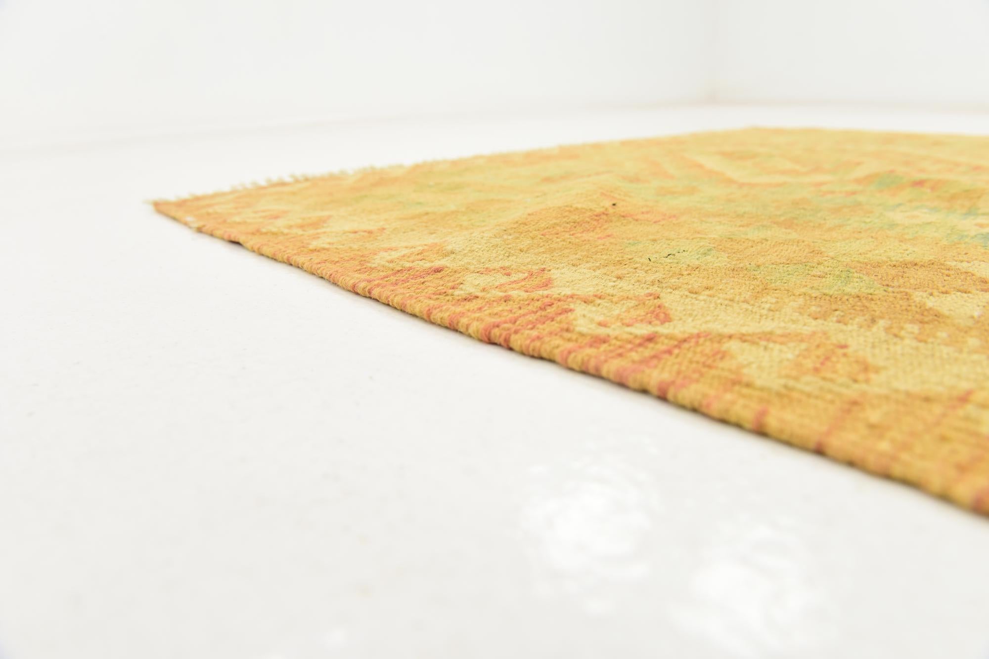 3' 4 x 5' 2 Hand Woven Kilim Waziri Wool Rug