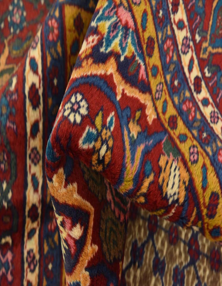 Detail image of 9' 10 x 12' 9  Hand Knotted Koliaei Persian Wool Rug