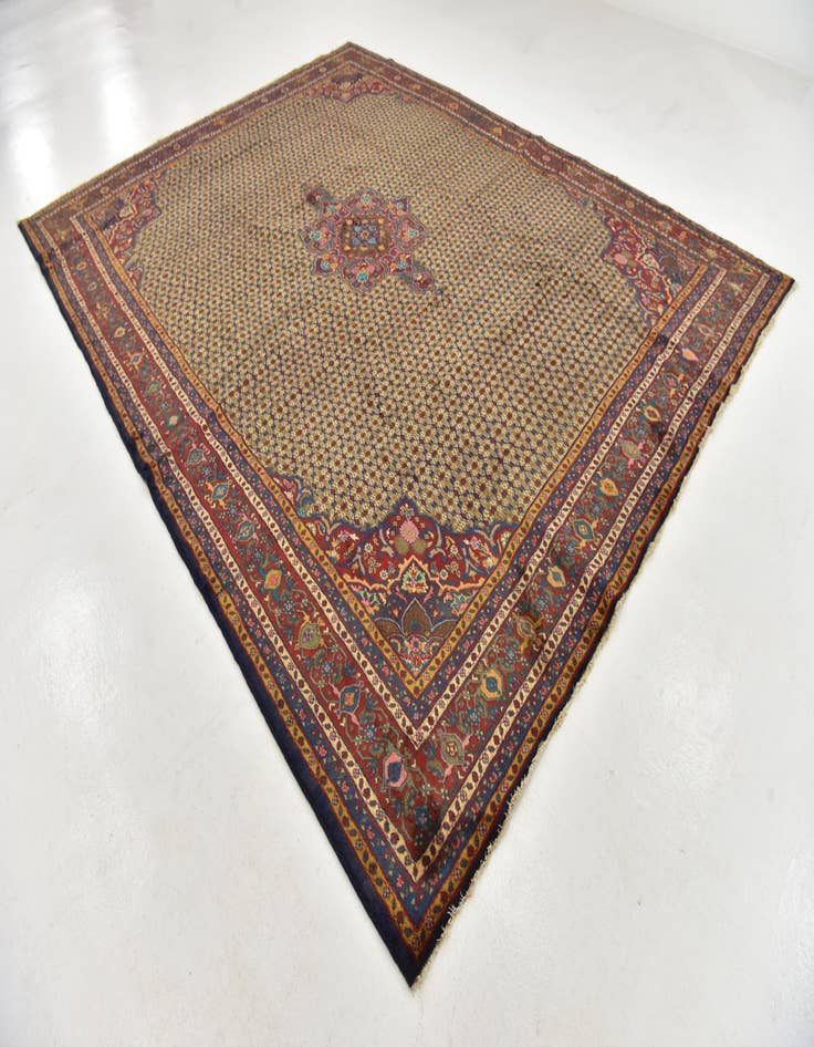 Detail image of 9' 10 x 12' 9  Hand Knotted Koliaei Persian Wool Rug