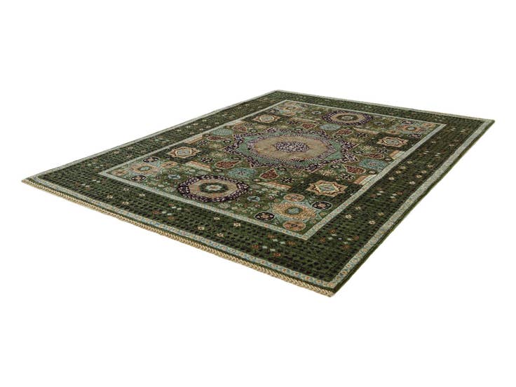 Detail image of 5' 1 x 6' 8 Hand Knotted Mamluk Ziegler Rug