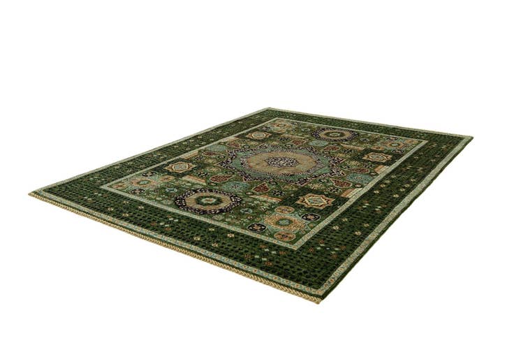 Detail image of 5' 1 x 6' 8 Hand Knotted Mamluk Ziegler Rug