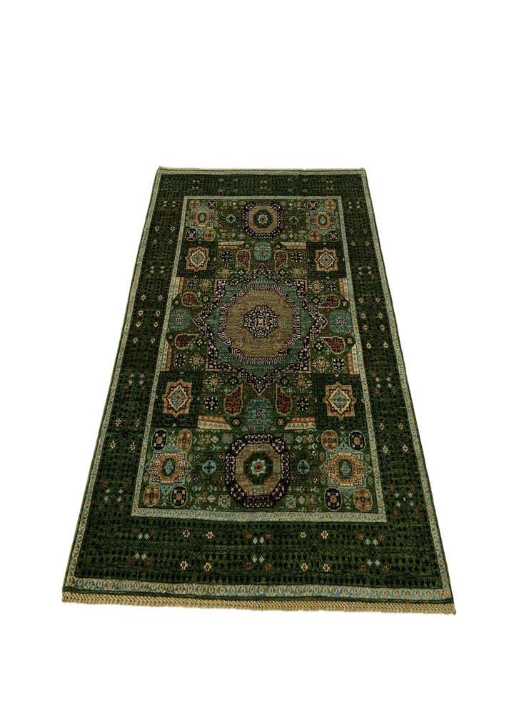 5' 1 x 6' 8 Hand Knotted Mamluk Ziegler Rug
