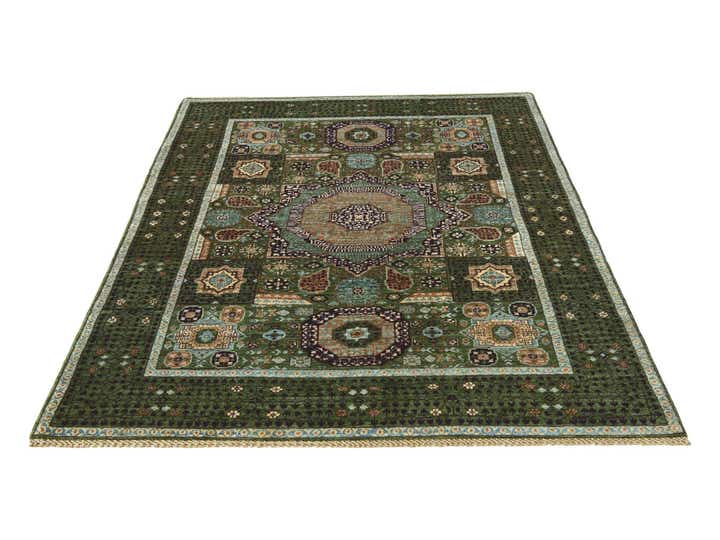 5' 1 x 6' 8 Hand Knotted Mamluk Ziegler Rug