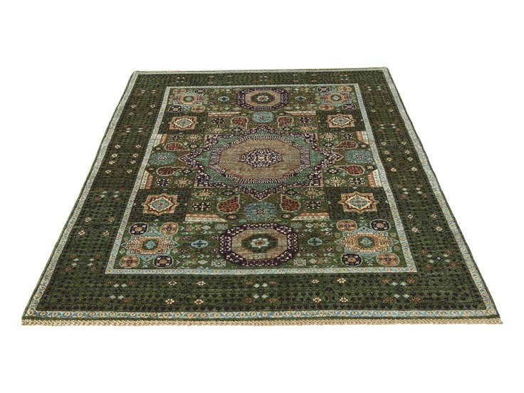 Detail image of 5' 1 x 6' 8 Hand Knotted Mamluk Ziegler Rug