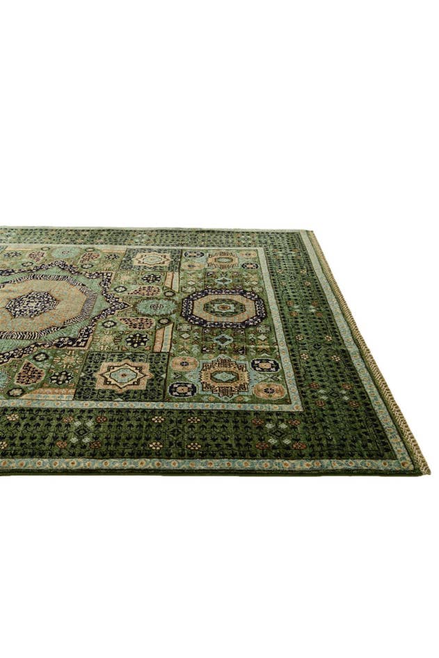 Detail image of 5' 1 x 6' 8 Hand Knotted Mamluk Ziegler Rug